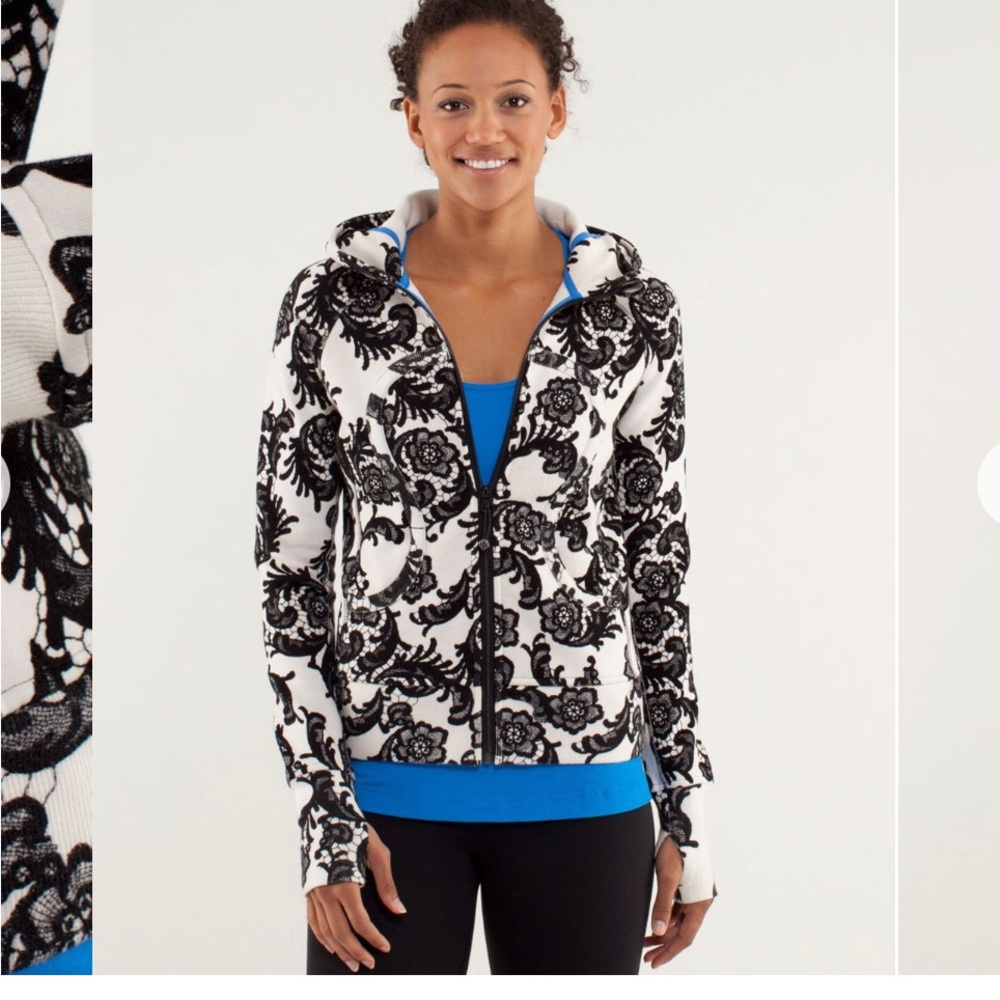 EUC Lululemon Laceoflage Scuba Hoodie Size 6